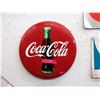 Image 1 : 1990 Metal Coca- Cola Button Sign
