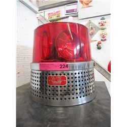 Vintage 12 Volt Fire Truck Red Emergency Light