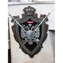 Wood & Metal Heraldic Sign