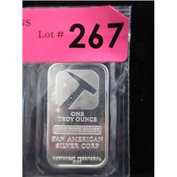 1 Oz. Pan American .999 Silver Bar