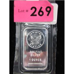 1 Oz. Sunshine Minting .999 Silver Bar