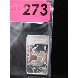 2016 Yr. of the Monkey .999 Silver Art Bar