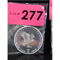 1 Oz. Eagle Motif .999 Silver Round