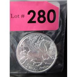 1 Oz. Rare Dated .999 Silver Art Round