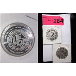 2 x 1/2 Ounce .999 Silver Art Rounds