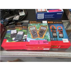 Clamp Meter, Digital Multimeter & Analogue Meter