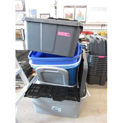 9 Assorted Totes - Some Lids