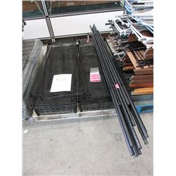 1 Industrial Metal 4-Tier Shelf - Black