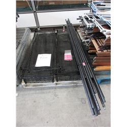 1 Industrial Metal 4-Tier Shelf - Black