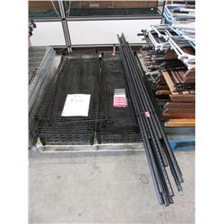 1 Industrial Metal 4-Tier Shelf - Black