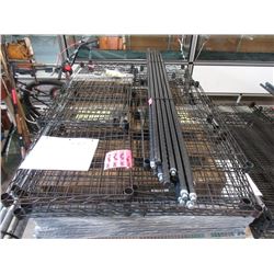 1 Industrial Metal 4-Tier Shelf - Black