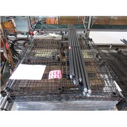 1 Industrial Metal 4-Tier Shelf - Black