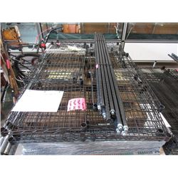 1 Industrial Metal 4-Tier Shelf - Black