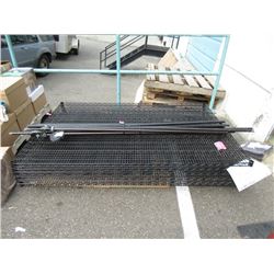 1 Industrial Metal 4-Tier Shelf - Black