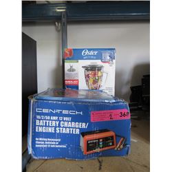 Battery Charger & Oster Blender