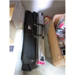 4 Portable Advertising Banners with Stands