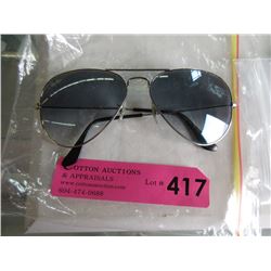 New Ray Ban Aviator Sunglasses - Blue Lenses