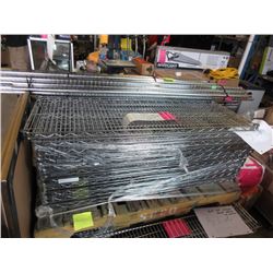 1 Industrial Metal 4-Tier Shelf - Silver