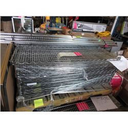 1 Industrial Metal 4-Tier Shelf - Silver