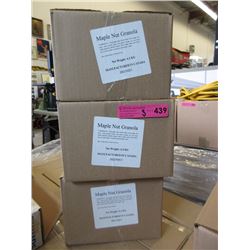 Three 4.2 KG Cases of Maple Nut Raisin Granola