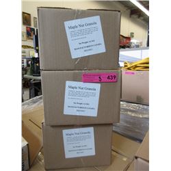 Three 4.2 KG Cases of Maple Nut Raisin Granola