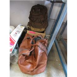 Bag of Sweaters & Box of Backpacks