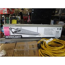 Three 4 Light Heavy Duty Shop Lights in Boxes