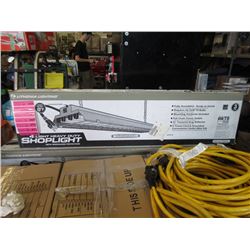 Three 4 Light Heavy Duty Shop Lights in Boxes