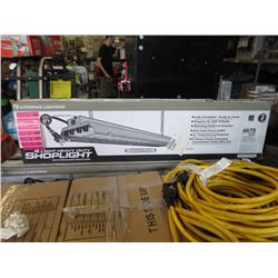 Three 4 Light Heavy Duty Shop Lights in Boxes