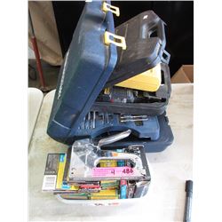 Drill Bits & 3 Staple Guns