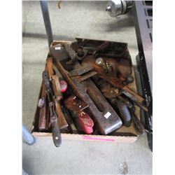 Box of Vintage Wood Planes