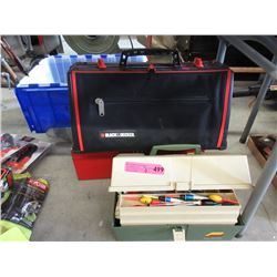 2 Tool Boxes & a Tackle Box