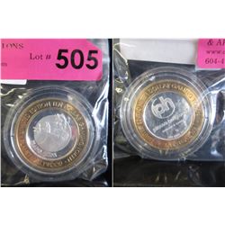 .999 Silver Las Vegas Plant Hollywood $10 Token