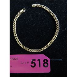 Italian 10 KT Yellow Gold 8.5" Bracelet