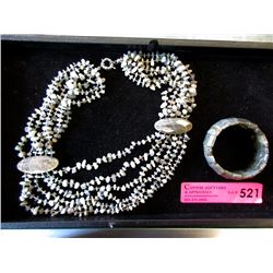 20" Madagascar Labradorite Necklace with Bracelet