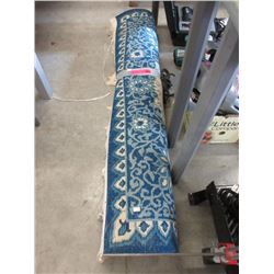 Blue & White Area Carpet