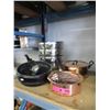 Image 1 : Stainless Steel Bowls & Assorted Fry Pans