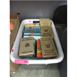Tote of Vintage Hardy Boys Hardcover Books