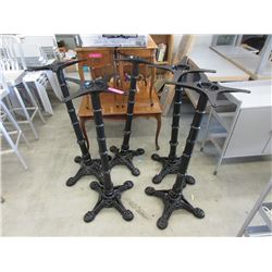 5 Metal Pub Height Table Bases