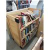 Image 1 : Rolling Bookshelf on Casters with Contents