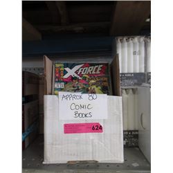 Approximately 80 Comic Books