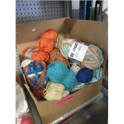 Large Box of Assorted New Yarn