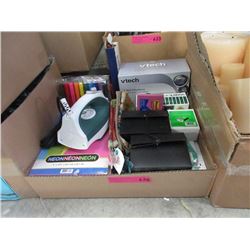 Steam Iron & Assorted Office Supplies
