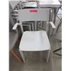 Image 1 : 4 Grey Resin Stacking Chairs