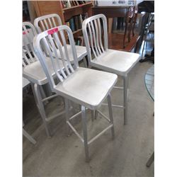 2 New 30" Metal Swivel Stools