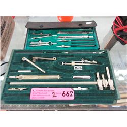 2 Vintage Geometry Sets