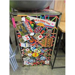 Vintage Shipping Trunk with Stickers