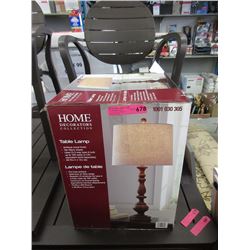 New Table Lamp with Tan Shade