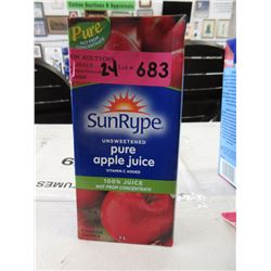 2 Dozen 1 Liter Tetra Packs of Apple Juice