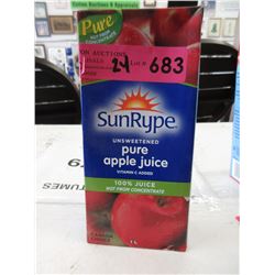 2 Dozen 1 Liter Tetra Packs of Apple Juice